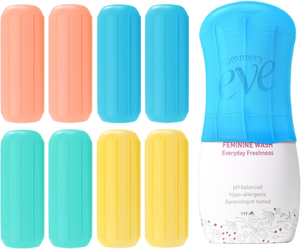 16 Pack Silicone Bottle Covers,Travel Essentials for Women,Cruise Ship Essentials,Airplane Travel Accessories Luggage Travel Size Toiletries,Elastic Sleeves for Leak Proofing,Travel Must Haves