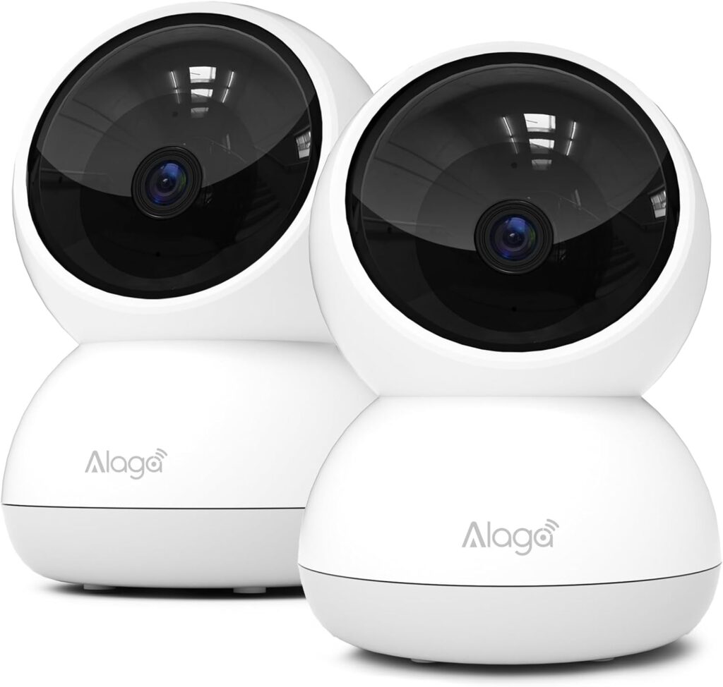 Alaga Security Camera for Home 5MP,5G and 2.4G WiFi,360° Pan 3K Human Pet Motion AI,Night Vision, Speaker,Compatible with Alexa and Google Assistant Alaga Security Camera for Home 5MP,5G and 2.4G WiFi,360° Pan 3K Human Pet Motion AI,Night Vision, Speaker,Compatible with Alexa and Google Assistant