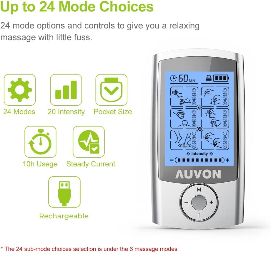 Read more about the article AUVON Rechargeable TENS Unit Review