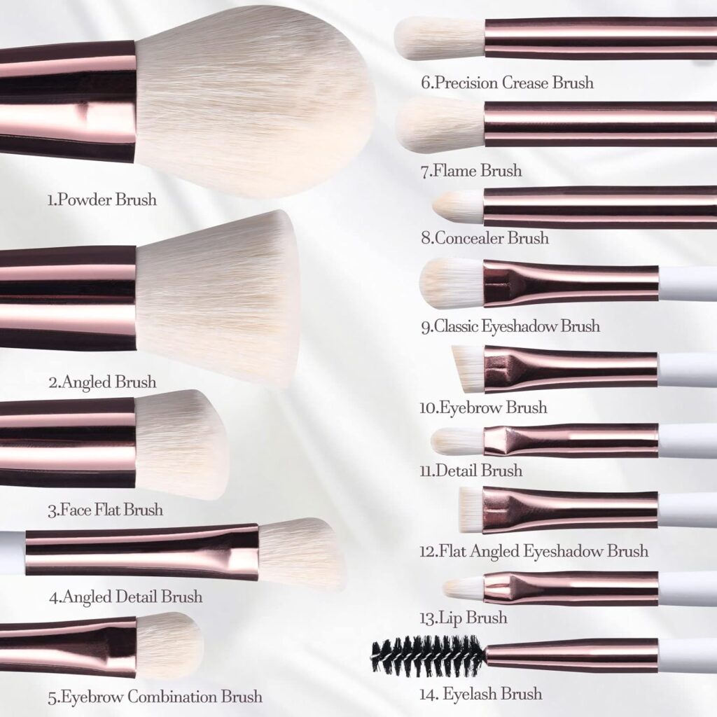 BS-MALL Travel Makeup Brush Set Foundation Powder Concealers Eye Shadows Makeup Set with LED light Mirror 14 Pcs Mini Makeup Brushes (APINK) BS-MALL Travel Makeup Brush Set Foundation Powder Concealers Eye Shadows Makeup Set with LED light Mirror 14 Pcs Mini Makeup Brushes (APINK)
