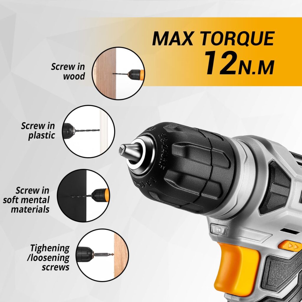 DEKOPRO Tool Set:Tool Kit with 8V Cordless Drill,Tool Box with Drill,Hand Drill Set for Men Women,Home Tool Kits for House Repair,Handyman,DIY 126 Piece DEKOPRO Tool Set:Tool Kit with 8V Cordless Drill,Tool Box with Drill,Hand Drill Set for Men Women,Home Tool Kits for House Repair,Handyman,DIY 126 Piece