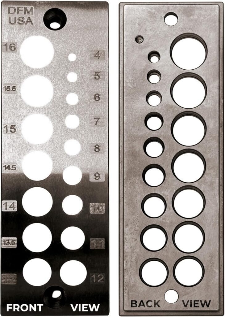 Doweling Tool - Premium Dowel Maker Tool, Versatile Dowel Plate, High-Grade A2 Steel for Woodworking, Made in USA - English 17 Holes, Multi-Size Doweling Tool - Premium Dowel Maker Tool, Versatile Dowel Plate, High-Grade A2 Steel for Woodworking, Made in USA - English 17 Holes, Multi-Size
