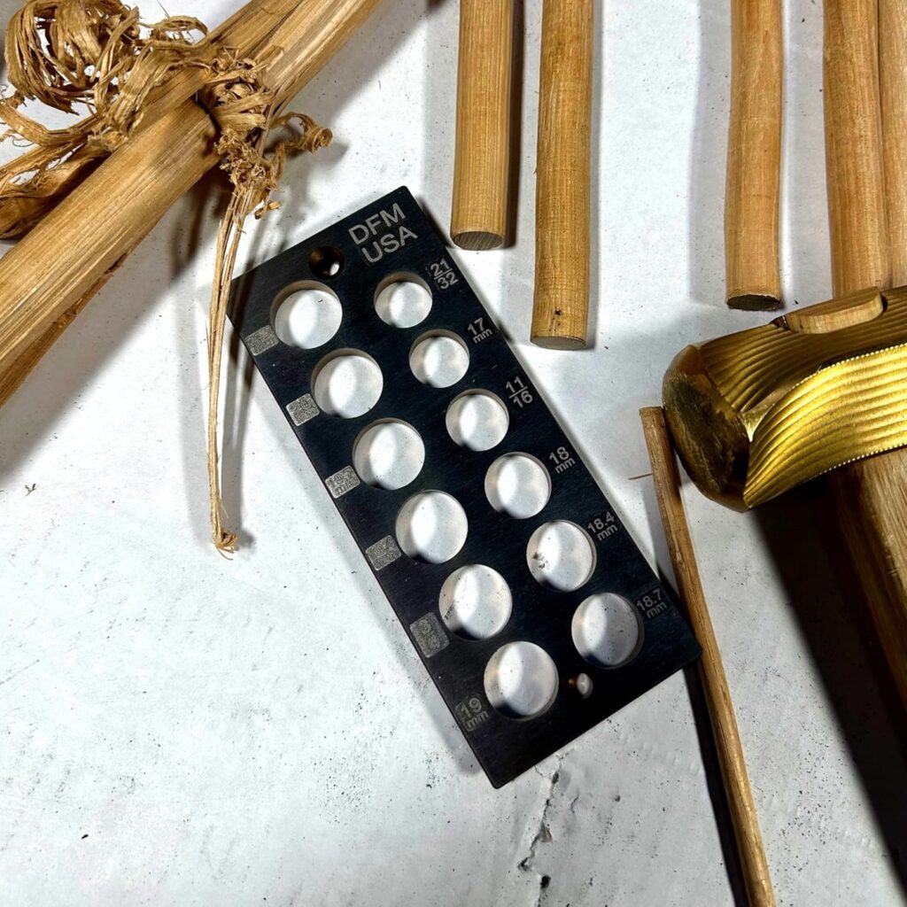 Doweling Tool - Premium Dowel Maker Tool, Versatile Dowel Plate, High-Grade A2 Steel for Woodworking, Made in USA - English 17 Holes, Multi-Size Doweling Tool - Premium Dowel Maker Tool, Versatile Dowel Plate, High-Grade A2 Steel for Woodworking, Made in USA - English 17 Holes, Multi-Size