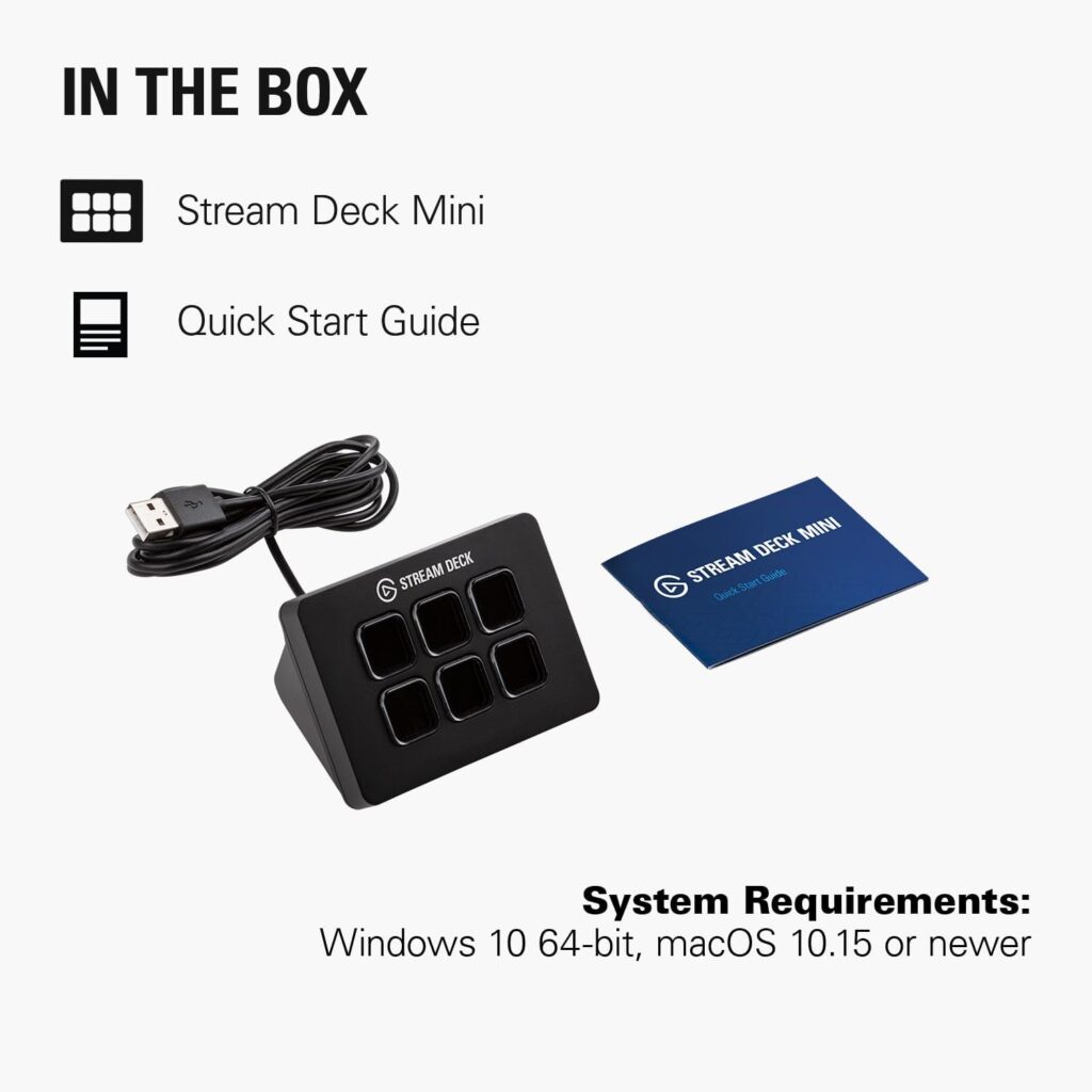 Elgato Stream Deck Mini – Control Zoom, Teams, PowerPoint, MS Office and More, Boost Productivity with Seamless Integration for Daily Apps, Set Up Shortcuts Easily, Compatible with Mac and PC Elgato Stream Deck Mini – Control Zoom, Teams, PowerPoint, MS Office and More, Boost Productivity with Seamless Integration for Daily Apps, Set Up Shortcuts Easily, Compatible with Mac and PC