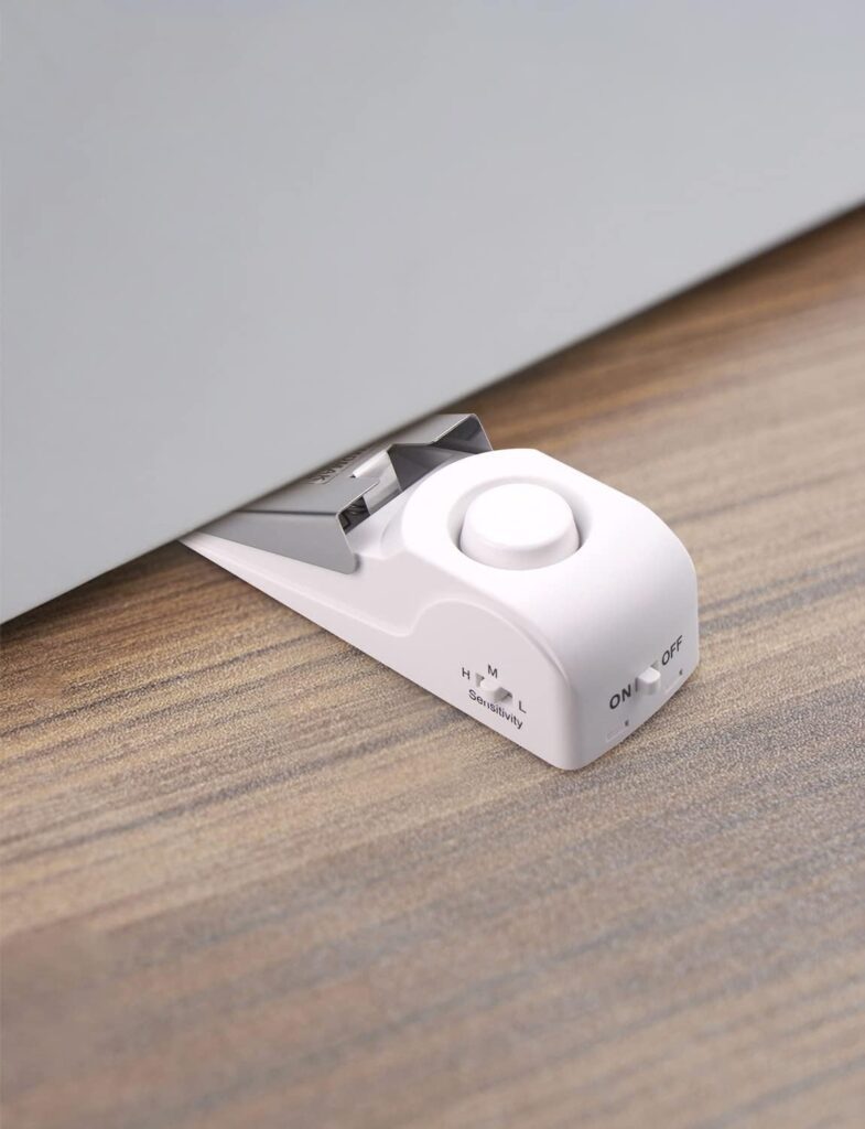 EMDMAK Door Stop Alarm with 120DB Siren Door Stop for Home Travel (Black) (Pack of 2) EMDMAK Door Stop Alarm with 120DB Siren Door Stop for Home Travel (Black) (Pack of 2)