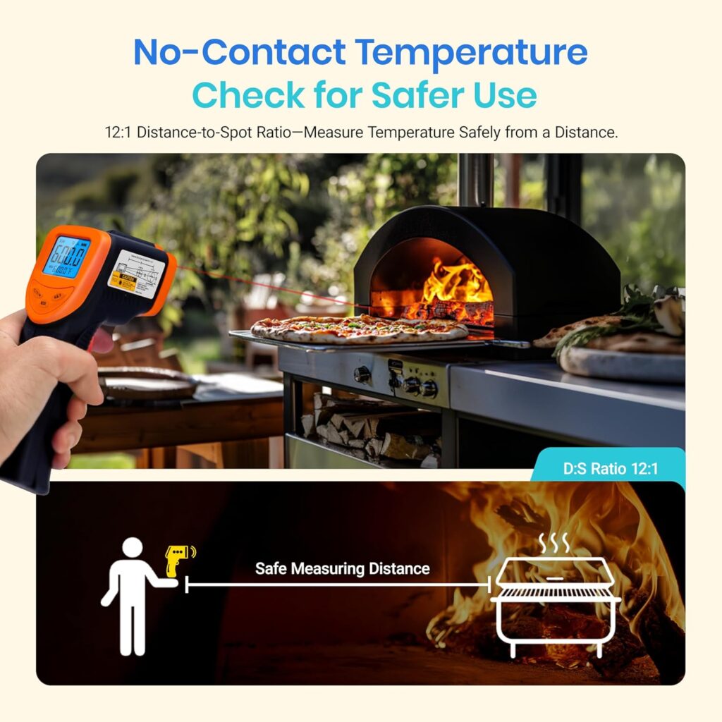 Etekcity Infrared Thermometer Laser Temperature Gun 774, Meat Food Candy Oven Thermometer for Griddle Accessories, Heat Gun for Cooking Refrigerator Tools, Yellow, -58°F to 842°F Etekcity Infrared Thermometer Laser Temperature Gun 774, Meat Food Candy Oven Thermometer for Griddle Accessories, Heat Gun for Cooking Refrigerator Tools, Yellow, -58°F to 842°F