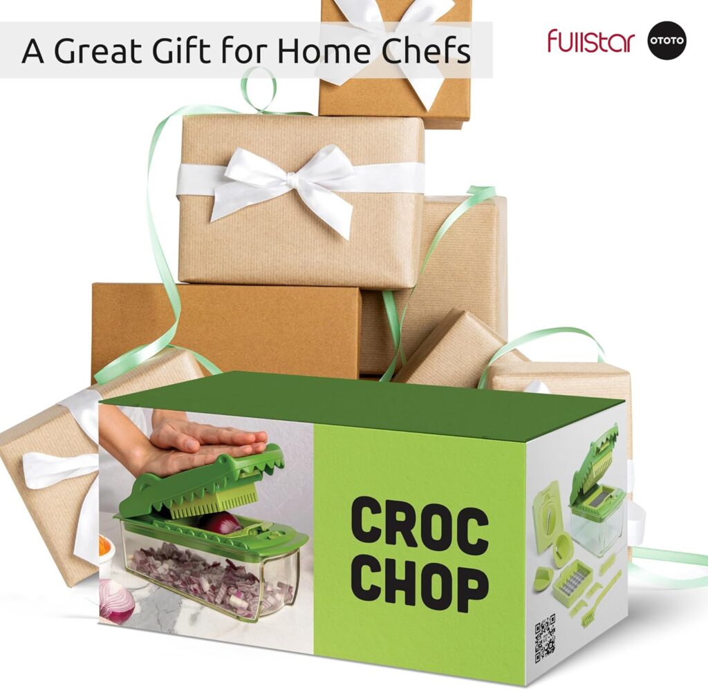 fullstar Croc Chop X OTOTO, Vegetable Chopper, Food Chopper, Cool Kitchen Gadgets, Crocodile Onion Chopper, Housewarming Kitchen Gifts, Multifunctional Vegetable Cutter, Cooking Gifts Gadgets fullstar Croc Chop X OTOTO, Vegetable Chopper, Food Chopper, Cool Kitchen Gadgets, Crocodile Onion Chopper, Housewarming Kitchen Gifts, Multifunctional Vegetable Cutter, Cooking Gifts Gadgets