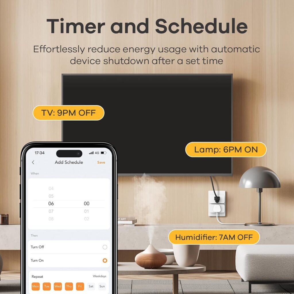 Linkind Matter Smart Plug, Work with Apple Home, Siri, Alexa, Google Home, SmartThings, Smart Outlet 15A/1800W Max, Smart Home Automation, APP Remote Control,TimerSchedule, 2.4G Wi-Fi Only, 4 Pack Linkind Matter Smart Plug, Work with Apple Home, Siri, Alexa, Google Home, SmartThings, Smart Outlet 15A/1800W Max, Smart Home Automation, APP Remote Control,TimerSchedule, 2.4G Wi-Fi Only, 4 Pack