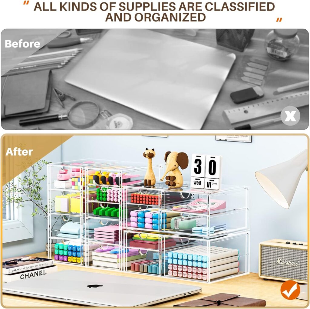 Makeup Organizer With 16 Drawers, 4 Pcs Desktop Office Supplies, Desk Organizers, Clear Desk Accessories, Dustproof Drawer Storage for Make Up, Jewelry, Pen, Stationary Makeup Organizer With 16 Drawers, 4 Pcs Desktop Office Supplies, Desk Organizers, Clear Desk Accessories, Dustproof Drawer Storage for Make Up, Jewelry, Pen, Stationary