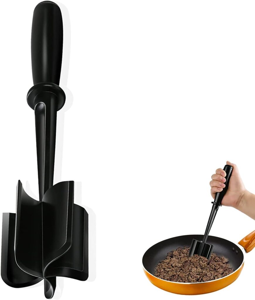 Meat Chopper, Hamburger Chopper, Potato Masher-Professional Multifunctional Heat Resistant Nylon Ground Beef Smasher Kitchen Tools And Gadgets, Safe For Non-Stick Cookware. Meat Chopper, Hamburger Chopper, Potato Masher-Professional Multifunctional Heat Resistant Nylon Ground Beef Smasher Kitchen Tools And Gadgets, Safe For Non-Stick Cookware.