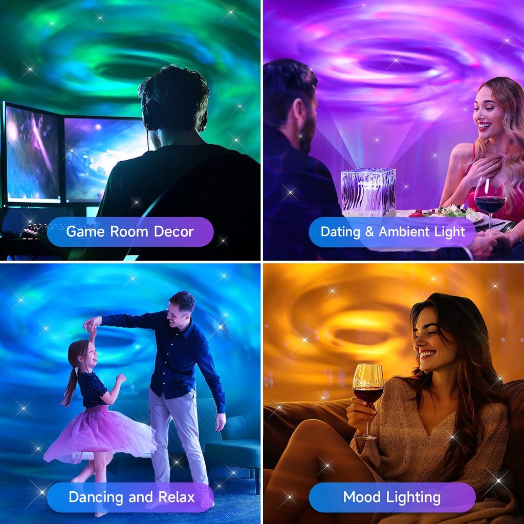 Mubarek Northern Lights Projector, 18 Colors Lighting Galaxy Projector Ceiling Projector, Remote Ambient Lighting Mood Lighting, Room Lights for Bedroom Lights Aesthetic Room Decor for Teen Girl Gifts Mubarek Northern Lights Projector, 18 Colors Lighting Galaxy Projector Ceiling Projector, Remote Ambient Lighting Mood Lighting, Room Lights for Bedroom Lights Aesthetic Room Decor for Teen Girl Gifts