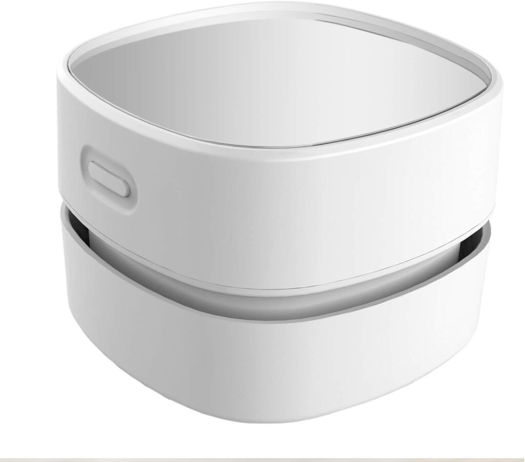 ODISTAR Desktop Vacuum Cleaner, Mini Table dust Sweeper Energy Saving,High Endurance up to 90 mins,Cordless360º Rotatable Design for Keyboard/Home/School/Office(White AA Battery) ODISTAR Desktop Vacuum Cleaner, Mini Table dust Sweeper Energy Saving,High Endurance up to 90 mins,Cordless360º Rotatable Design for Keyboard/Home/School/Office(White AA Battery)