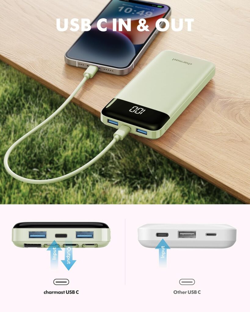 Portable Charger with Built in Cables, Portable Charger with Cords Wires Slim 10000mAh Travel Battery Pack 6 Outputs 3 Inputs 3A Fast Charging Power Bank for Samsung Google Pixel LG Moto iPhone iPad Portable Charger with Built in Cables, Portable Charger with Cords Wires Slim 10000mAh Travel Battery Pack 6 Outputs 3 Inputs 3A Fast Charging Power Bank for Samsung Google Pixel LG Moto iPhone iPad