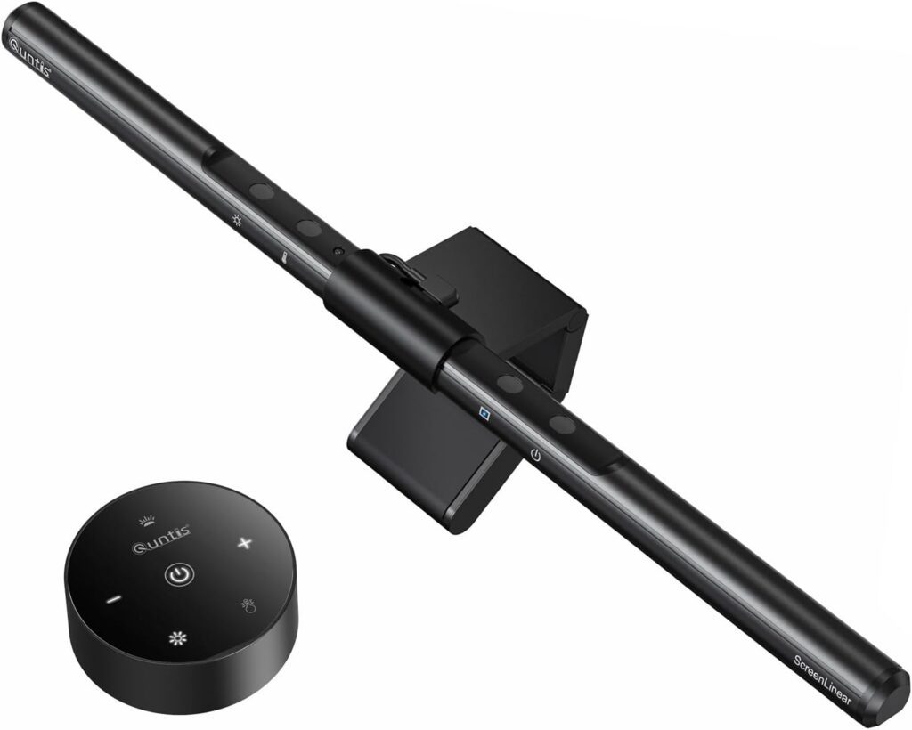 Quntis Computer Monitor Lamp, Screen Monitor Light Bar for Eye Caring, USB Reading LED Task Lamp with Auto-Dimming, Dimmable Lamp Bar, Touch Control, No Glare Space Saving Home Office Desk Lamps Quntis Computer Monitor Lamp, Screen Monitor Light Bar for Eye Caring, USB Reading LED Task Lamp with Auto-Dimming, Dimmable Lamp Bar, Touch Control, No Glare Space Saving Home Office Desk Lamps
