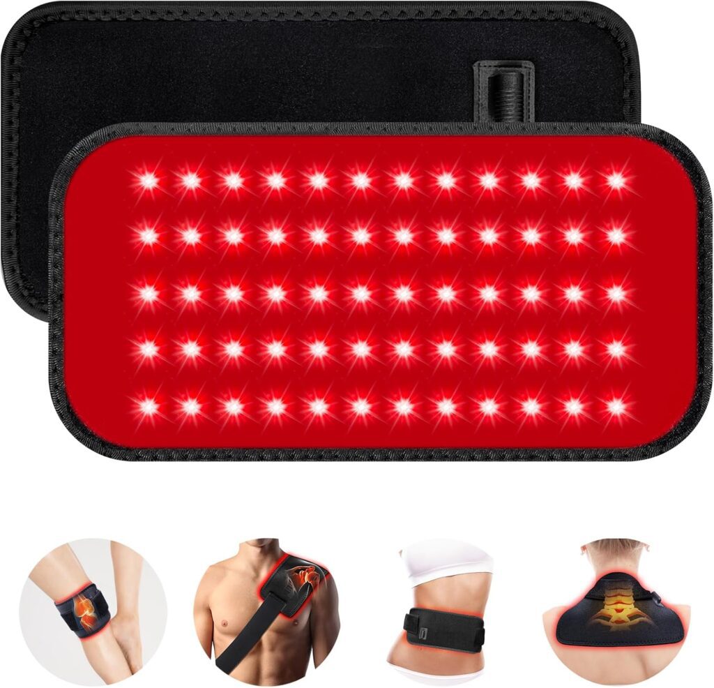 Red Light Therapy Belt, Infrared Light Therapy for Body, Wearable Wrap with Timer for Back Shoulder Waist Muscle Pain Relief, Improve Joint Inflammation, Red Light Therapy for Body Red Light Therapy Belt, Infrared Light Therapy for Body, Wearable Wrap with Timer for Back Shoulder Waist Muscle Pain Relief, Improve Joint Inflammation, Red Light Therapy for Body