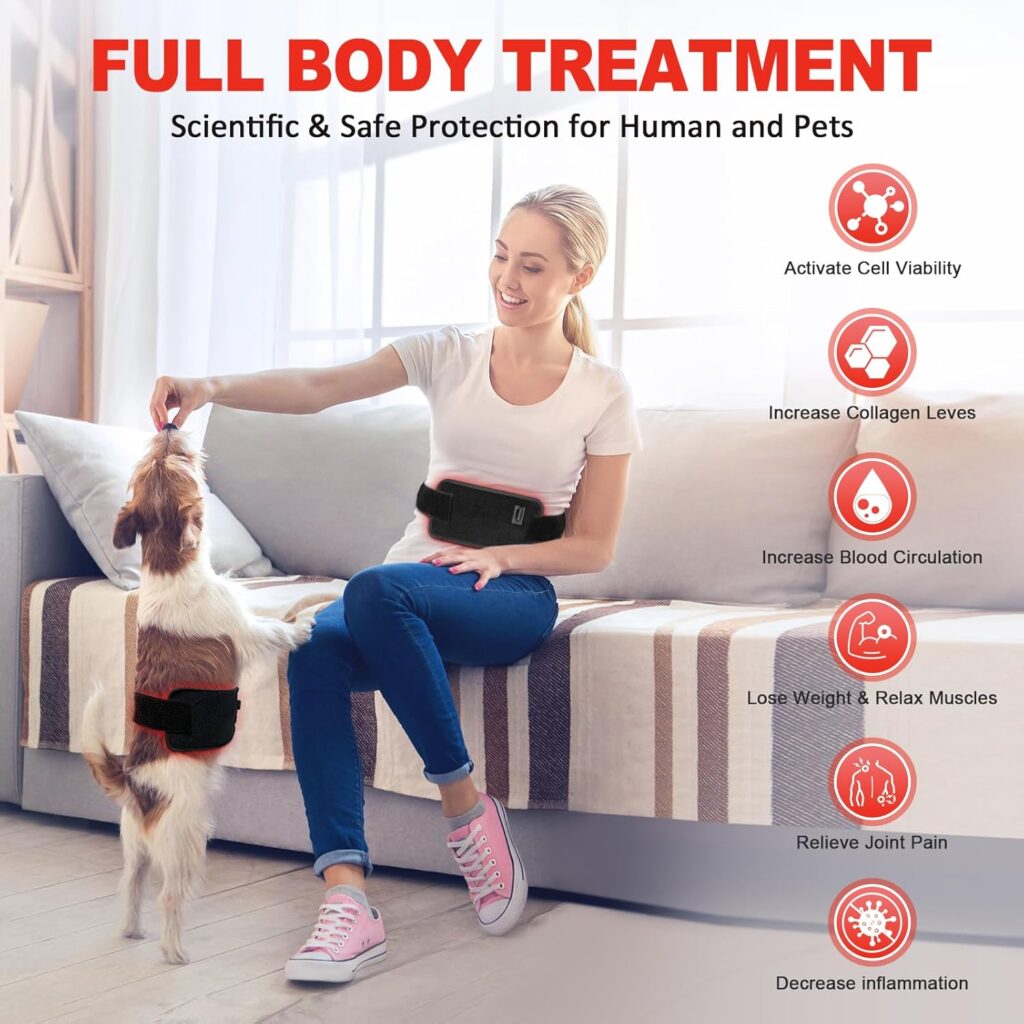 Red Light Therapy Belt, Infrared Light Therapy for Body, Wearable Wrap with Timer for Back Shoulder Waist Muscle Pain Relief, Improve Joint Inflammation, Red Light Therapy for Body Red Light Therapy Belt, Infrared Light Therapy for Body, Wearable Wrap with Timer for Back Shoulder Waist Muscle Pain Relief, Improve Joint Inflammation, Red Light Therapy for Body
