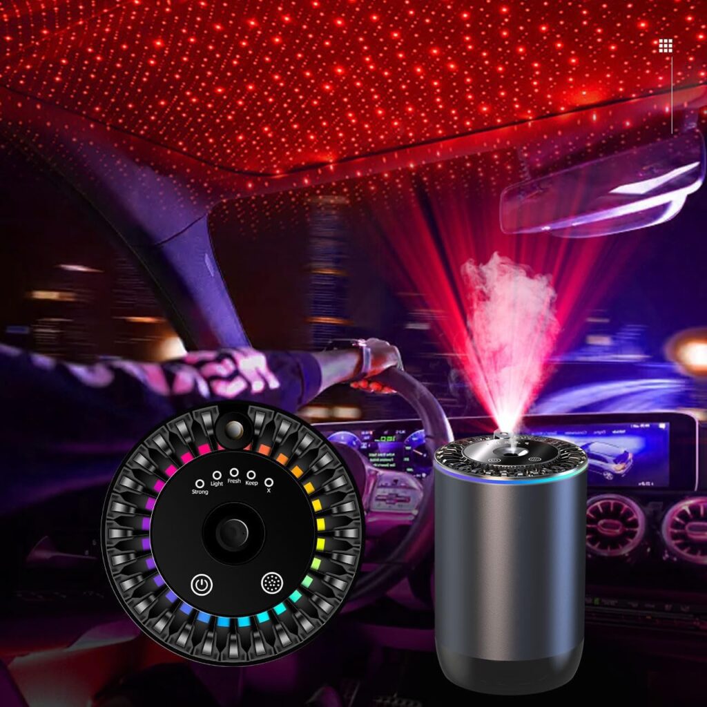 Smart Car Essential Oil Diffuser Air Freshener Accessories,Automatic Ultrasonic Aromatherapy Cool Light Gadgets,Waterless Scentiment Scent Kit,USB Aroma Purifier Deodorizer,Home Cologne Fragrance Gift Smart Car Essential Oil Diffuser Air Freshener Accessories,Automatic Ultrasonic Aromatherapy Cool Light Gadgets,Waterless Scentiment Scent Kit,USB Aroma Purifier Deodorizer,Home Cologne Fragrance Gift