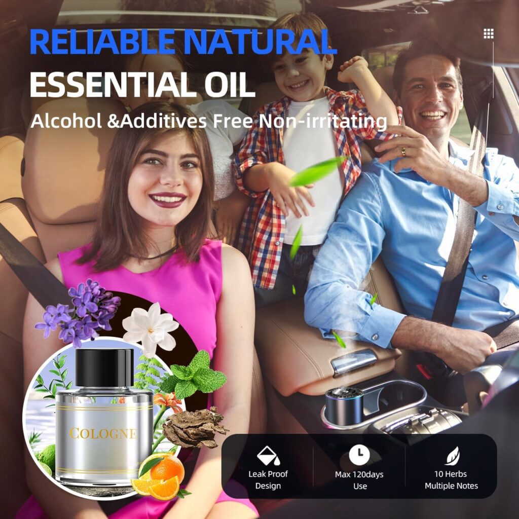Smart Car Essential Oil Diffuser Air Freshener Accessories,Automatic Ultrasonic Aromatherapy Cool Light Gadgets,Waterless Scentiment Scent Kit,USB Aroma Purifier Deodorizer,Home Cologne Fragrance Gift Smart Car Essential Oil Diffuser Air Freshener Accessories,Automatic Ultrasonic Aromatherapy Cool Light Gadgets,Waterless Scentiment Scent Kit,USB Aroma Purifier Deodorizer,Home Cologne Fragrance Gift