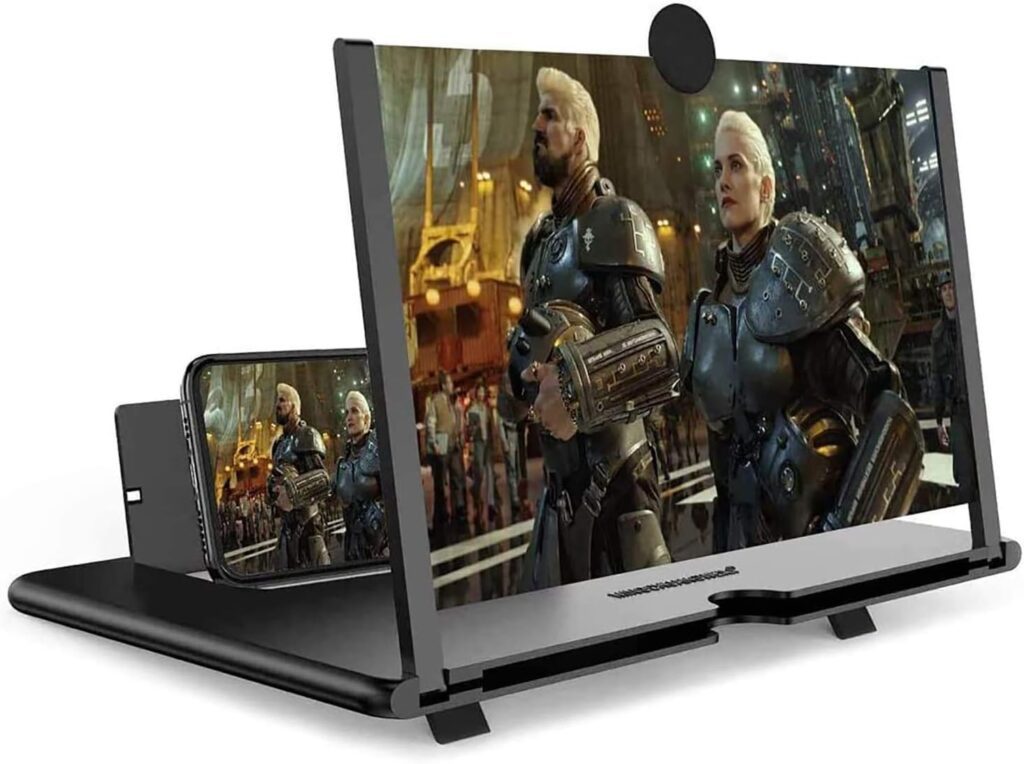 Smartphone Screen Magnifier Stand 14 Inch 3D Foldable Amplifier Stand Holder for Cell Phone Adjustable Angle for Families Mom Dad Smartphone Screen Magnifier Stand 14 Inch 3D Foldable Amplifier Stand Holder for Cell Phone Adjustable Angle for Families Mom Dad
