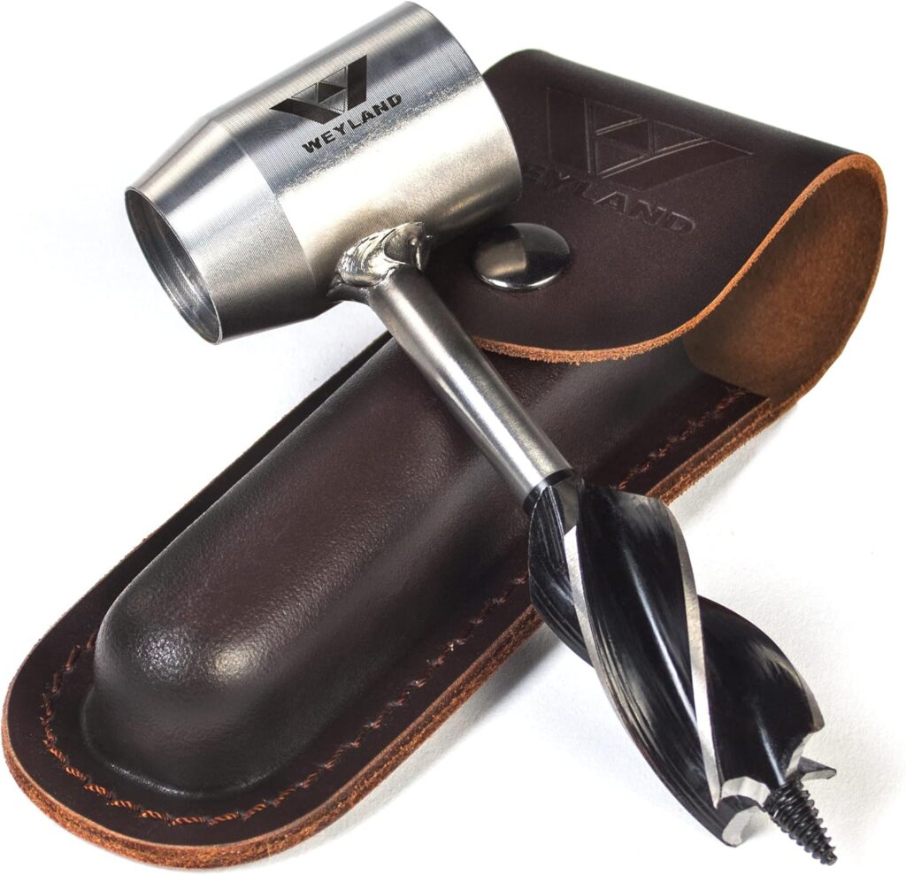 WEYLAND Bushcraft Settlers Tool Survival Hand Auger Wrench - Bush Craft Gear and Equipment Scotch Eye Wood Drill Peg and Manual Hole Maker Multitool for Camping, Bushcrafting and Outdoor Backpacking WEYLAND Bushcraft Settlers Tool Survival Hand Auger Wrench - Bush Craft Gear and Equipment Scotch Eye Wood Drill Peg and Manual Hole Maker Multitool for Camping, Bushcrafting and Outdoor Backpacking