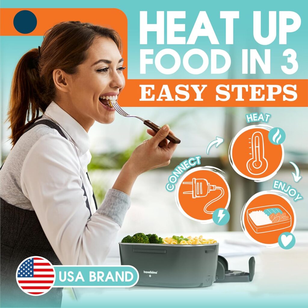 Electric Lunch Box for Adults, 80W Heated Lunch Box 1.5L Stainless Steel Heated Lunchbox For Adults, 12/24/110V Portable Food Warmer For Car Truck Work, Gifts For Women, Gifts For Men Electric Lunch Box for Adults, 80W Heated Lunch Box 1.5L Stainless Steel Heated Lunchbox For Adults, 12/24/110V Portable Food Warmer For Car Truck Work, Gifts For Women, Gifts For Men