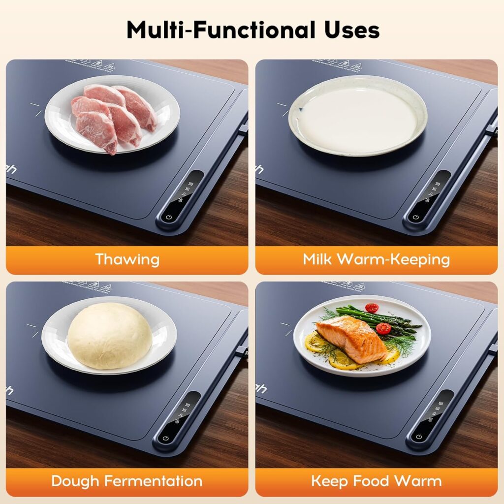Voriah Electric Warming Tray-Foldable Food Warmer, Hot Plate for Buffet with 3 Modes Temperature, Shut-Off, Warming Mat for Family Gatherings, Sabbath, Holidays, Countertop,Parties,Everyday Use Voriah Electric Warming Tray-Foldable Food Warmer, Hot Plate for Buffet with 3 Modes Temperature, Shut-Off, Warming Mat for Family Gatherings, Sabbath, Holidays, Countertop,Parties,Everyday Use