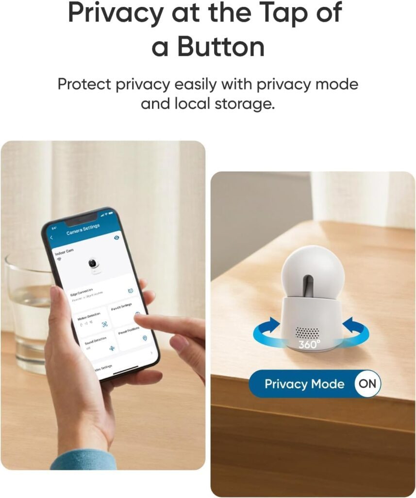 eufy Indoor Cam E30, Latest Generation, 4K UHD Security Camera, Pet/Dog/Baby Camera with Phone app, Color Night Vision, Human/Pet Auto Tracking, 360 Pan-Tilt, Works with Homekit eufy Indoor Cam E30, Latest Generation, 4K UHD Security Camera, Pet/Dog/Baby Camera with Phone app, Color Night Vision, Human/Pet Auto Tracking, 360 Pan-Tilt, Works with Homekit