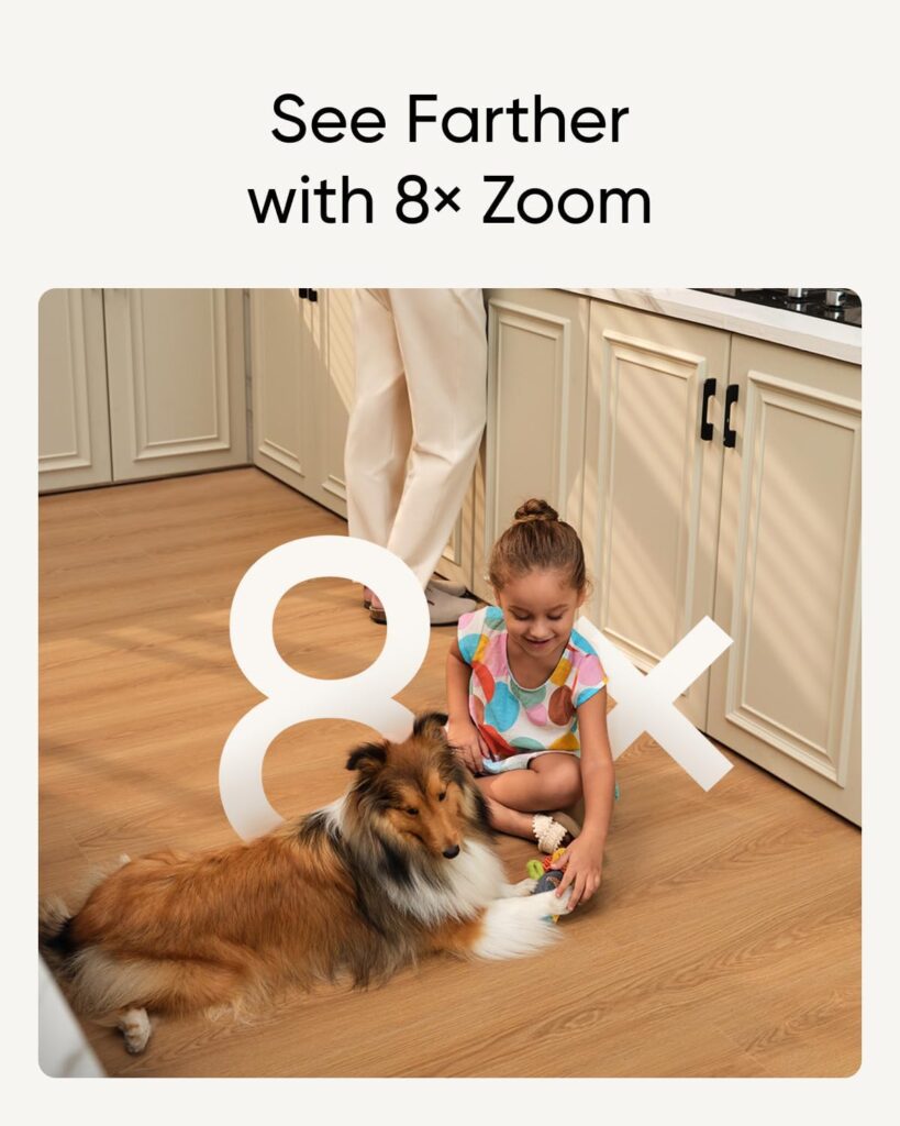 eufy Security Indoor Cam S350, Dual Cameras, 4K UHD Security Camera with 8× Zoom, 360° Camera, Baby Monitor, Pet Camera, Human/Pet Detection, AI Tracking, 2.4G/5G Wi-Fi, Plug in eufy Security Indoor Cam S350, Dual Cameras, 4K UHD Security Camera with 8× Zoom, 360° Camera, Baby Monitor, Pet Camera, Human/Pet Detection, AI Tracking, 2.4G/5G Wi-Fi, Plug in