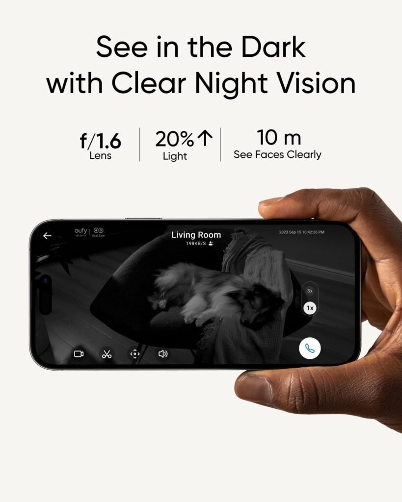 eufy Security Indoor Cam S350, Dual Cameras, 4K UHD Security Camera with 8× Zoom, 360° Camera, Baby Monitor, Pet Camera, Human/Pet Detection, AI Tracking, 2.4G/5G Wi-Fi, Plug in eufy Security Indoor Cam S350, Dual Cameras, 4K UHD Security Camera with 8× Zoom, 360° Camera, Baby Monitor, Pet Camera, Human/Pet Detection, AI Tracking, 2.4G/5G Wi-Fi, Plug in