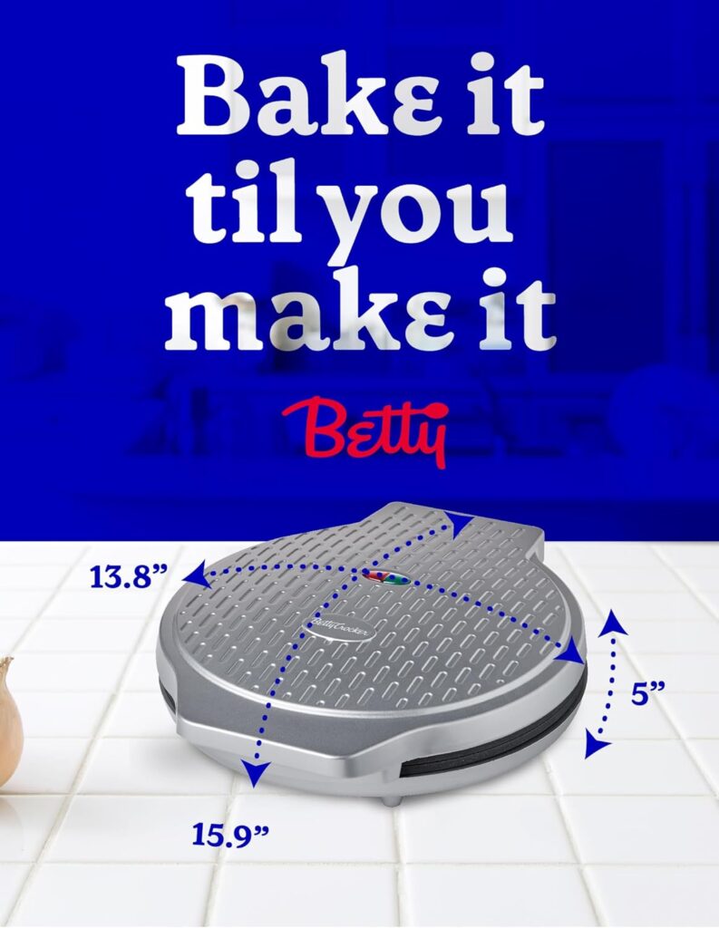 Betty Crocker Countertop Pizza Maker, 1440-Watt Pizza Maker Machine for Home, BC-2958CR