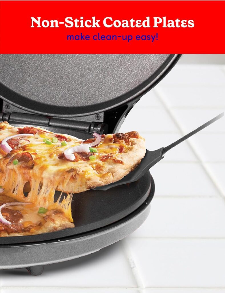 Betty Crocker Countertop Pizza Maker, 1440-Watt Pizza Maker Machine for Home, BC-2958CR