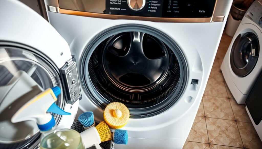 deep cleaning front-load washer